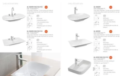 Chậu Rửa Lavabo INAX AL-S640V Đặt Bàn Aqua Ceramic - 5