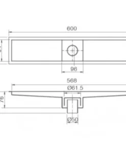 Phễu Thoát Sàn INAX PBFV-600 Dài 60cm - 10 Phễu Thoát Sàn INAX PBFV-600 Dài 60cm - 9