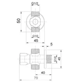 Van Vặn Khóa INAX A-703-7 2 Chiều - 10 Van Vặn Khóa INAX A-703-7 2 Chiều - 9