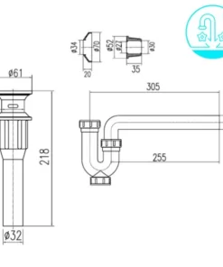 Bộ Xả Lavabo INAX A-325PS Nhựa - 10 Bộ Xả Lavabo INAX A-325PS Nhựa - 9