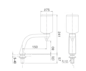 Hộp Xà Phòng INAX KF-24FL Đặt Bàn - 9