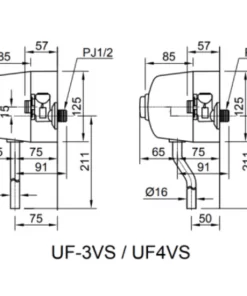 Van Xả Nhấn Tiểu Nam INAX UF-4VS Ống Cong - 10 Van Xả Nhấn Tiểu Nam INAX UF-4VS Ống Cong - 9