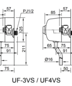 Van Xả Nhấn Tiểu Nam INAX UF-3VS Ống Thẳng - 10 Van Xả Nhấn Tiểu Nam INAX UF-3VS Ống Thẳng - 9