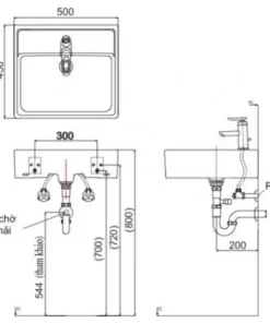 Chậu Rửa Lavabo INAX L-293V Đặt Bàn - 9