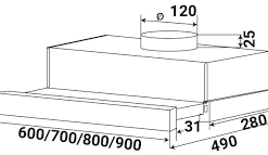MÁY HÚT MÙI ÂM TỦ KAFF KF-TL1006B - 21 MÁY HÚT MÙI ÂM TỦ KAFF KF-TL1006B - 20