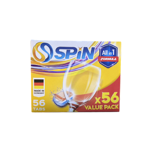 VIÊN RỬA CHÉN BÁT SPIN ALL IN ONE 56 VIÊN - 1