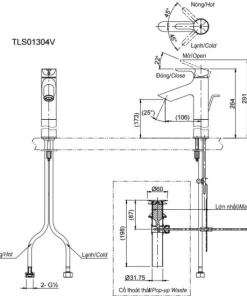 Vòi Lavabo TOTO TLS01304V Gật Gù Nóng Lạnh LB - 10 Vòi Lavabo TOTO TLS01304V Gật Gù Nóng Lạnh LB - 9