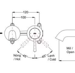 Vòi Lavabo TOTO TLS02307B Gật Gù Nóng Lạnh Gắn Tường LN (2 Lỗ) - 10 Vòi Lavabo TOTO TLS02307B Gật Gù Nóng Lạnh Gắn Tường LN (2 Lỗ) - 9