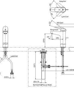 Vòi Lavabo TOTO TLS04306V Gật Gù Nóng Lạnh LF - 10 Vòi Lavabo TOTO TLS04306V Gật Gù Nóng Lạnh LF - 9