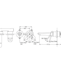 Vòi Lavabo TOTO TLS04308B Gật Gù Nóng Lạnh Gắn Tường LF (2 Lỗ) - 10 Vòi Lavabo TOTO TLS04308B Gật Gù Nóng Lạnh Gắn Tường LF (2 Lỗ) - 9