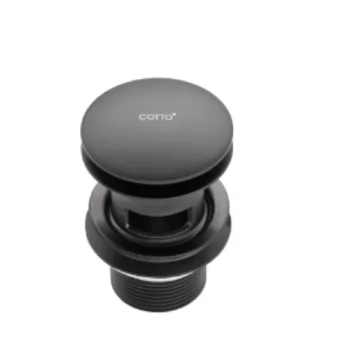 Trụ Xả Nhấn Lavabo COTTO CT677#BL(HM) Có Lỗ Xả Tràn Màu Đen - 1