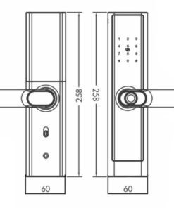 KHÓA CỬA VÂN TAY HUBERT HB CG39 COPPER - 10 KHÓA CỬA VÂN TAY HUBERT HB CG39 COPPER - 9