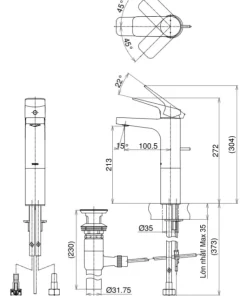 Vòi Lavabo TOTO TTLR302FV-1 Gật Gù Nóng Lạnh REI-S - 10 Vòi Lavabo TOTO TTLR302FV-1 Gật Gù Nóng Lạnh REI-S - 9