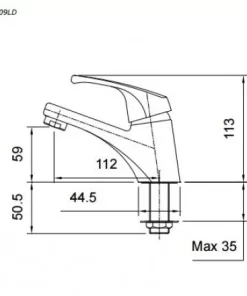 Vòi Lavabo TOTO TX109LD Lạnh - 9