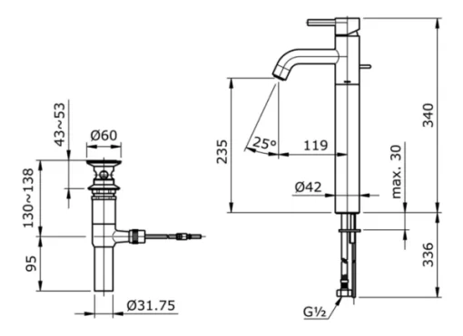 Vòi Lavabo TOTO TX116LESN Gật Gù Nóng Lạnh EGO-II - 5