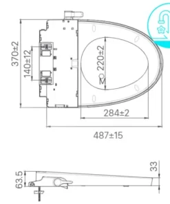 Nắp Bồn Cầu Rửa Cơ INAX CW-S32VN - 9
