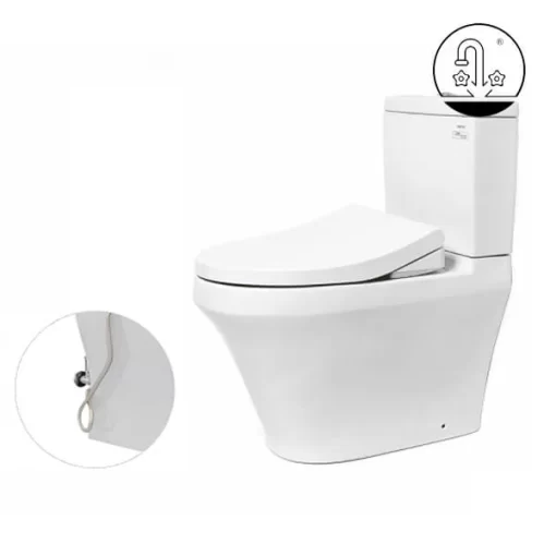 Bồn Cầu TOTO CS948DE4#XW 2 Khối Nắp Rửa Cơ TCW1211A - 7