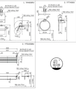 Bộ Phụ Kiện TOTO YS406N3V 3 Món - 14 Bộ Phụ Kiện TOTO YS406N3V 3 Món - 13