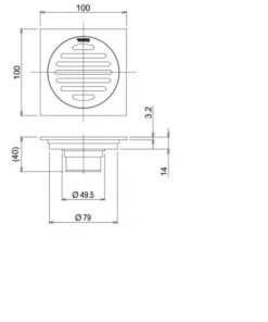 Phễu Thoát Sàn TOTO TVBA407 - 13