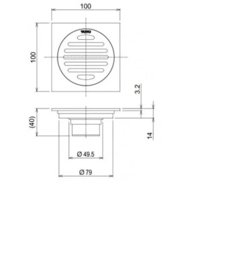 Phễu Thoát Sàn TOTO TVBA407 - 7