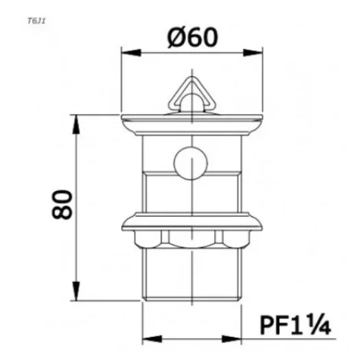 Bộ Xả Nhấn Lavabo TOTO T6J1 - 5