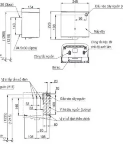 Máy Sấy Tay TOTO TYC322WF Treo Tường - 9
