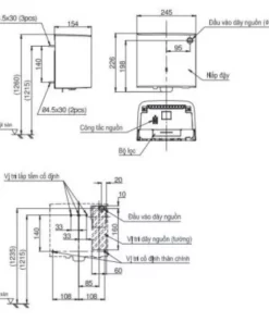 Máy Sấy Tay TOTO TYC122W Treo Tường - 10 Máy Sấy Tay TOTO TYC122W Treo Tường - 9