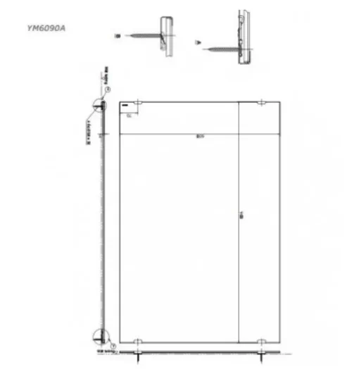 Gương Phòng Tắm TOTO YM6090A Chống Mốc - 5