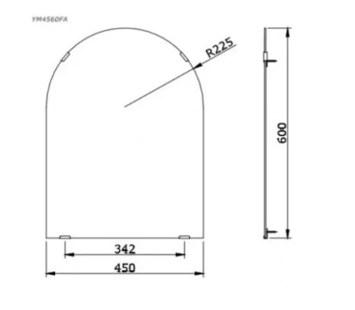 Gương Phòng Tắm TOTO YM4560FA Chống Mốc - 5
