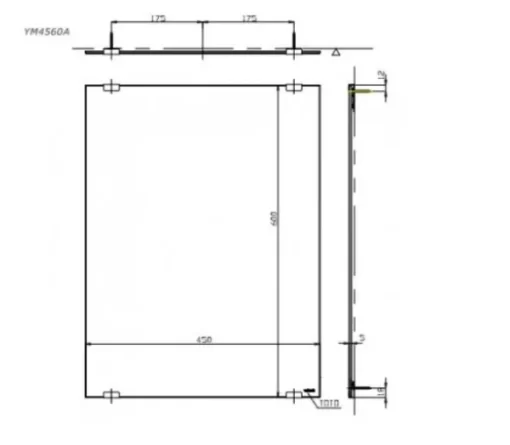 Gương Phòng Tắm TOTO YM4560A Chống Mốc - 5