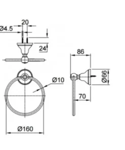 Vòng Treo Khăn TOTO TX702AC - 9