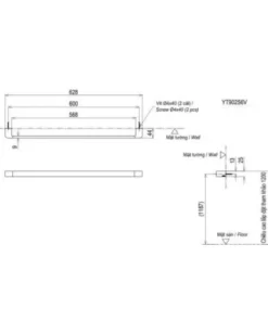 Thanh Vắt Khăn TOTO YT902S6V - 10 Thanh Vắt Khăn TOTO YT902S6V - 9