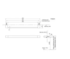 Thanh Vắt Khăn TOTO YT902S4V - 9