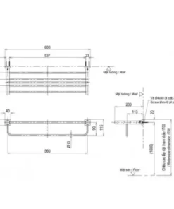 Thanh Vắt Khăn TOTO YTS408BV 2 Tầng - 9