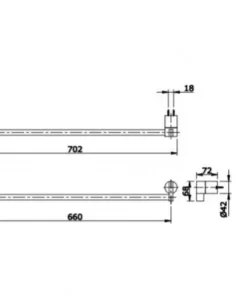 Thanh Vắt Khăn TOTO TX701AE - 10 Thanh Vắt Khăn TOTO TX701AE - 9