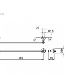 Thanh Vắt Khăn TOTO TX701AC - 9