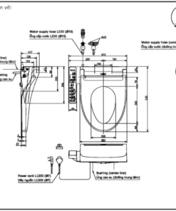 Nắp Rửa Điện Tử Washlet TOTO TCF23460AAA#NW1 Dòng C2 - 10 Nắp Rửa Điện Tử Washlet TOTO TCF23460AAA#NW1 Dòng C2 - 9
