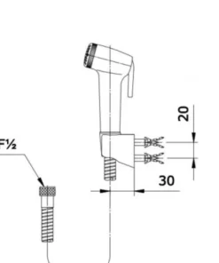 Vòi xịt vệ sinh TOTO TVCF201 - 9