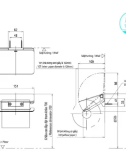 Móc Treo Giấy Vệ Sinh TOTO YH903V - 10 Móc Treo Giấy Vệ Sinh TOTO YH903V - 9