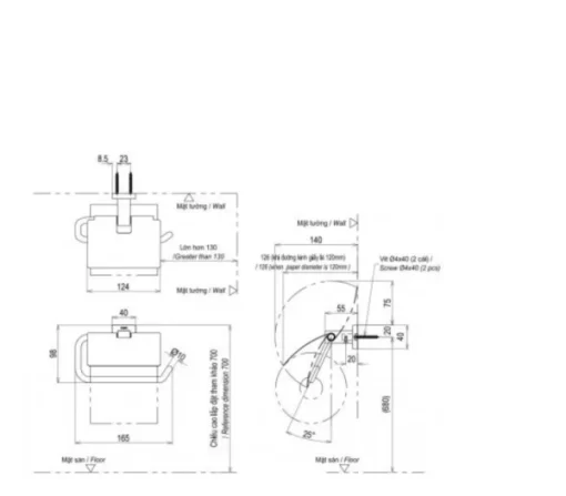 Móc Treo Giấy Vệ Sinh TOTO YH408RV - 5