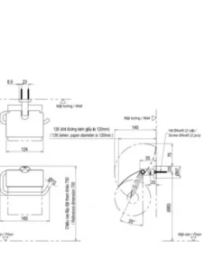 Móc Treo Giấy Vệ Sinh TOTO YH406RV - 10 Móc Treo Giấy Vệ Sinh TOTO YH406RV - 9