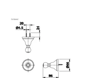 Móc Áo TOTO TX704AC - 9