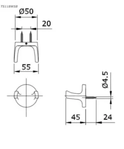 Móc Áo TOTO TS118WSB - 10 Móc Áo TOTO TS118WSB - 9