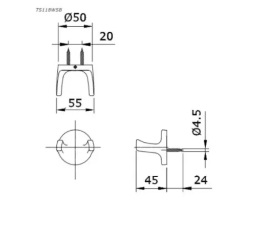 Móc Áo TOTO TS118WSB - 5