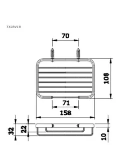 Giá Đựng Xà Bông TOTO TX2BV1B - 10 Giá Đựng Xà Bông TOTO TX2BV1B - 9