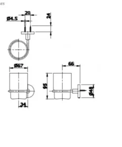 Giá Đựng Bàn Chải TOTO TX707AES - 9