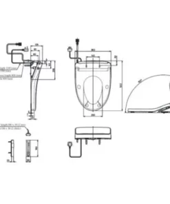 Nắp Rửa Điện Tử Washlet TOTO TCF4911EZ#NW1 Dòng S7 Giấu Dây - 10 Nắp Rửa Điện Tử Washlet TOTO TCF4911EZ#NW1 Dòng S7 Giấu Dây - 9