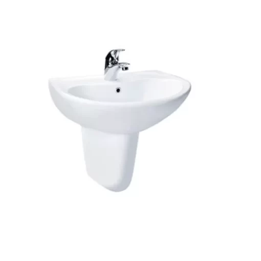 Chậu Rửa Mặt Lavabo TOTO LHT240CS#W Treo Tường Chân Ngắn - 1