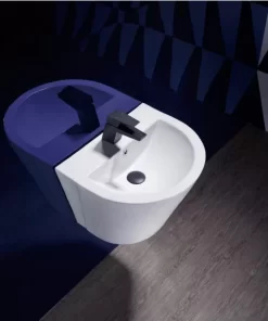 Chậu Rửa Lavabo BELLO BB – 400604 Treo Tường Liền Chân - 5