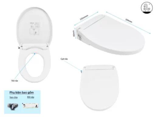 Nắp rửa cơ Eco TOTO TCW07S#W (E2) - 5
